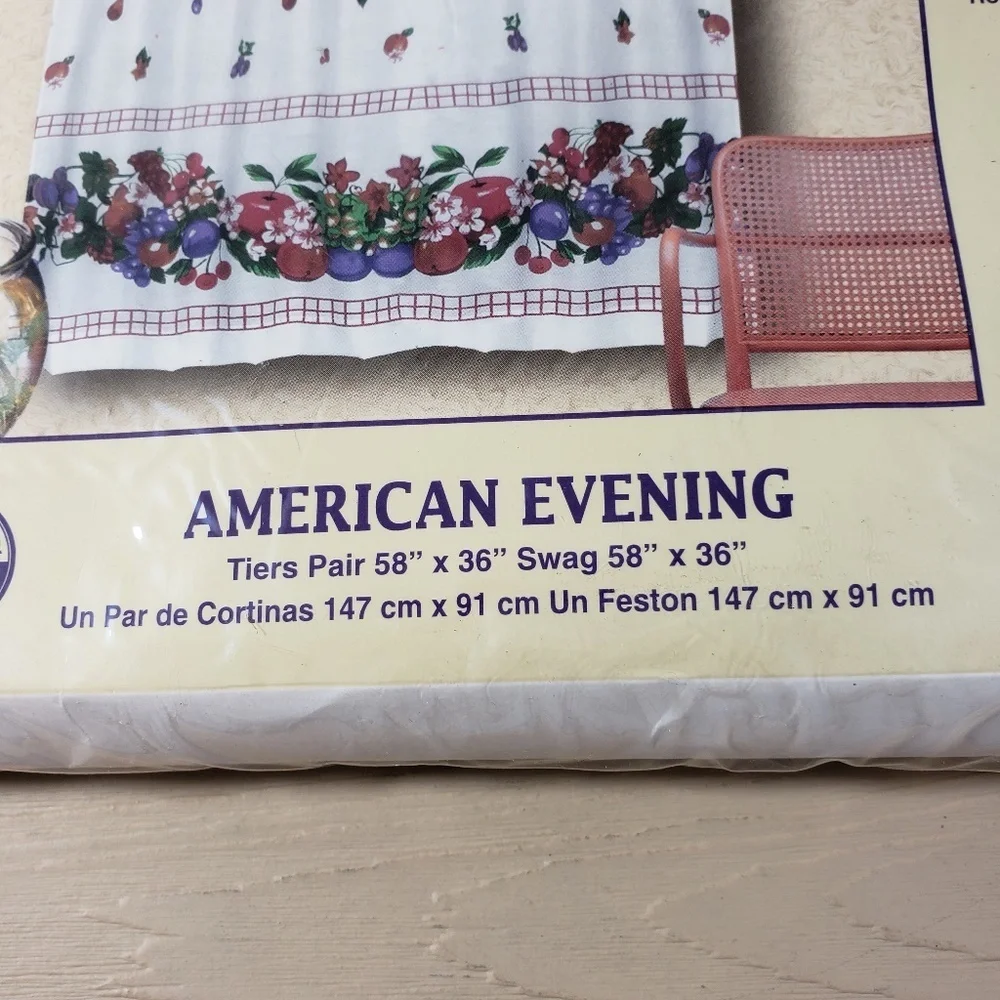 American Evening Tier & Swag Set NWT